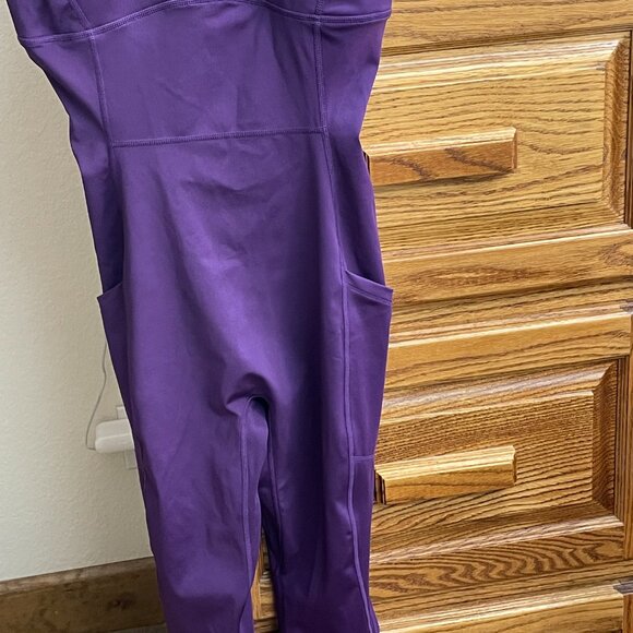 Stylish Fabletics Motion 365 Jumpsuit  Size Large in Eggplant Beautiful Color - Picture 2 of 5